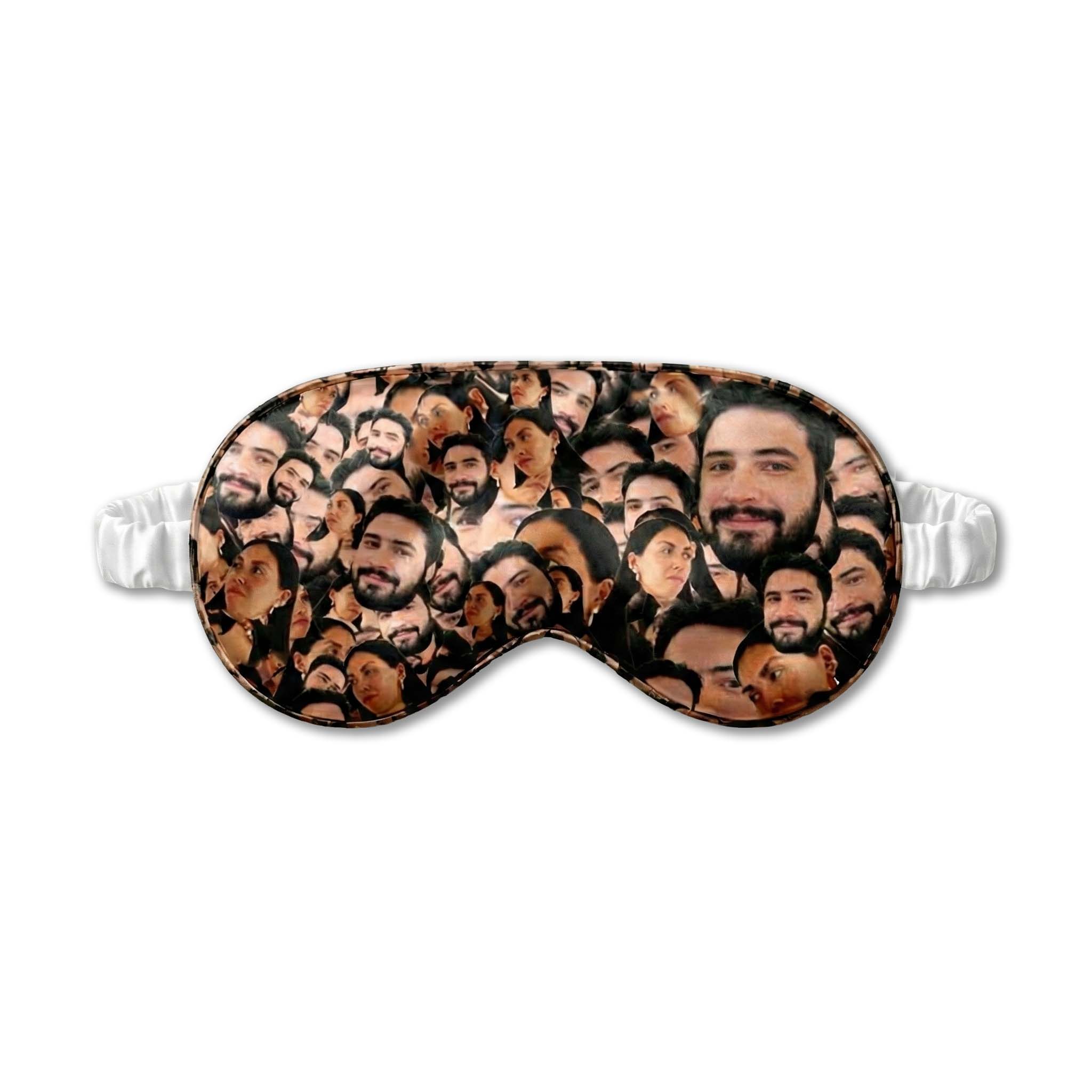 כיסוי עיניים שוגיס עם קולאז' תמונות ופרצופים בעיצוב אישי