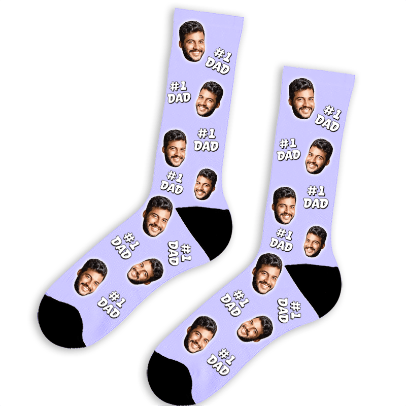 גרביים לאבא #1 | מתנה אישית בהדפסה מהירה