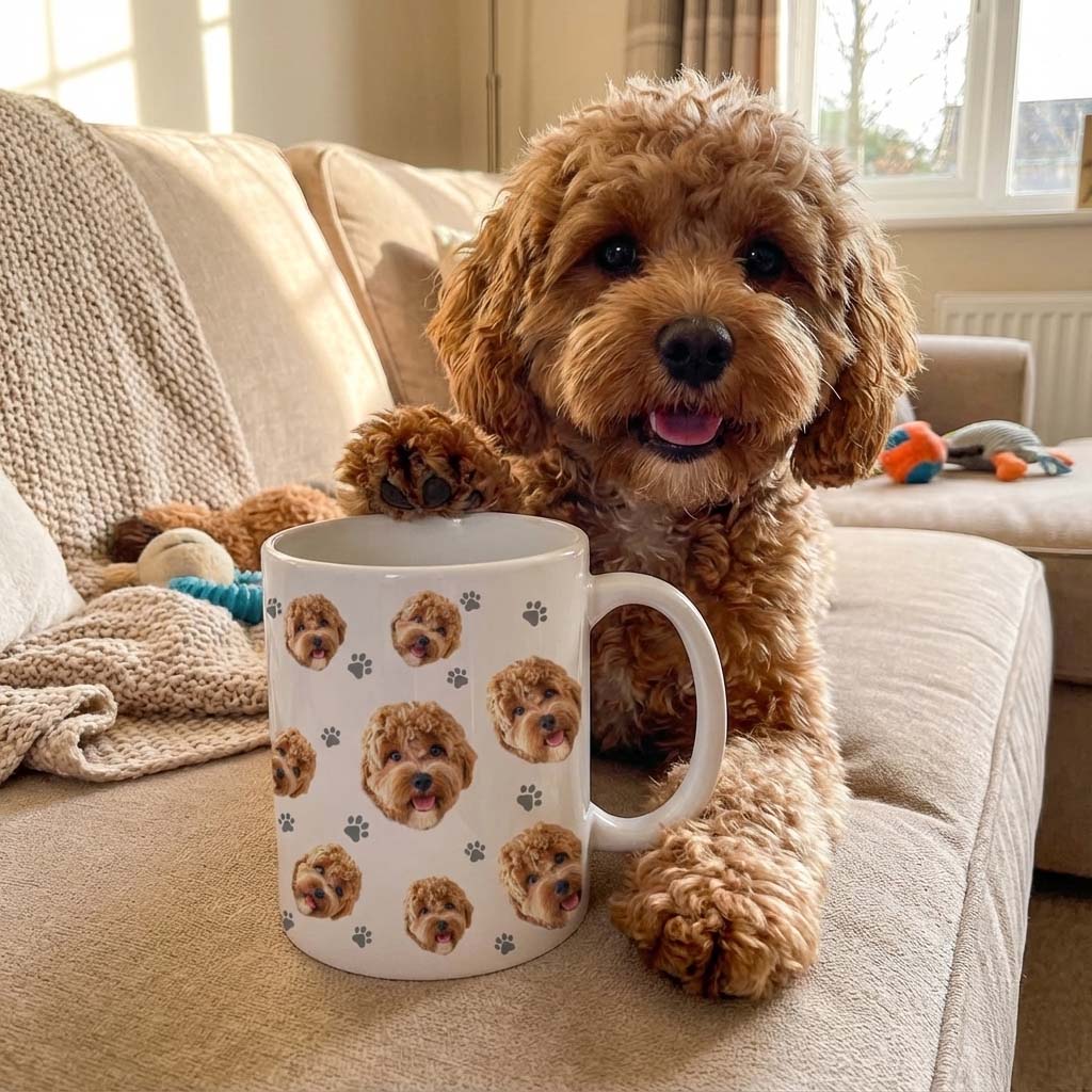 הכלב שלי על ספל