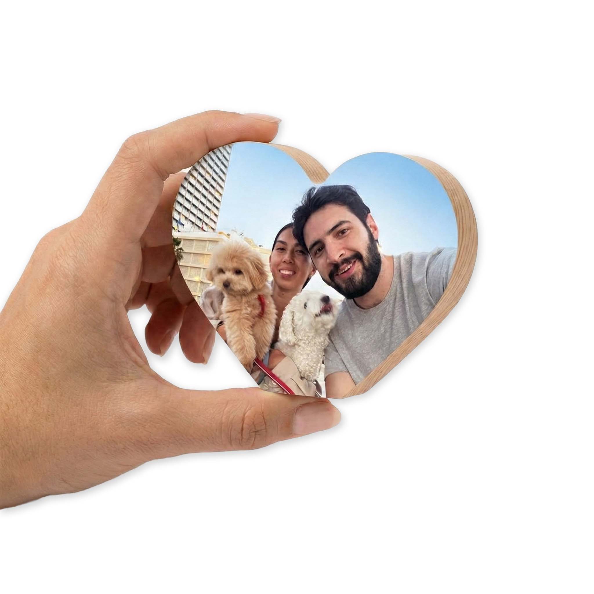 אינסטבלוק בלוק עץ עם תמונה 