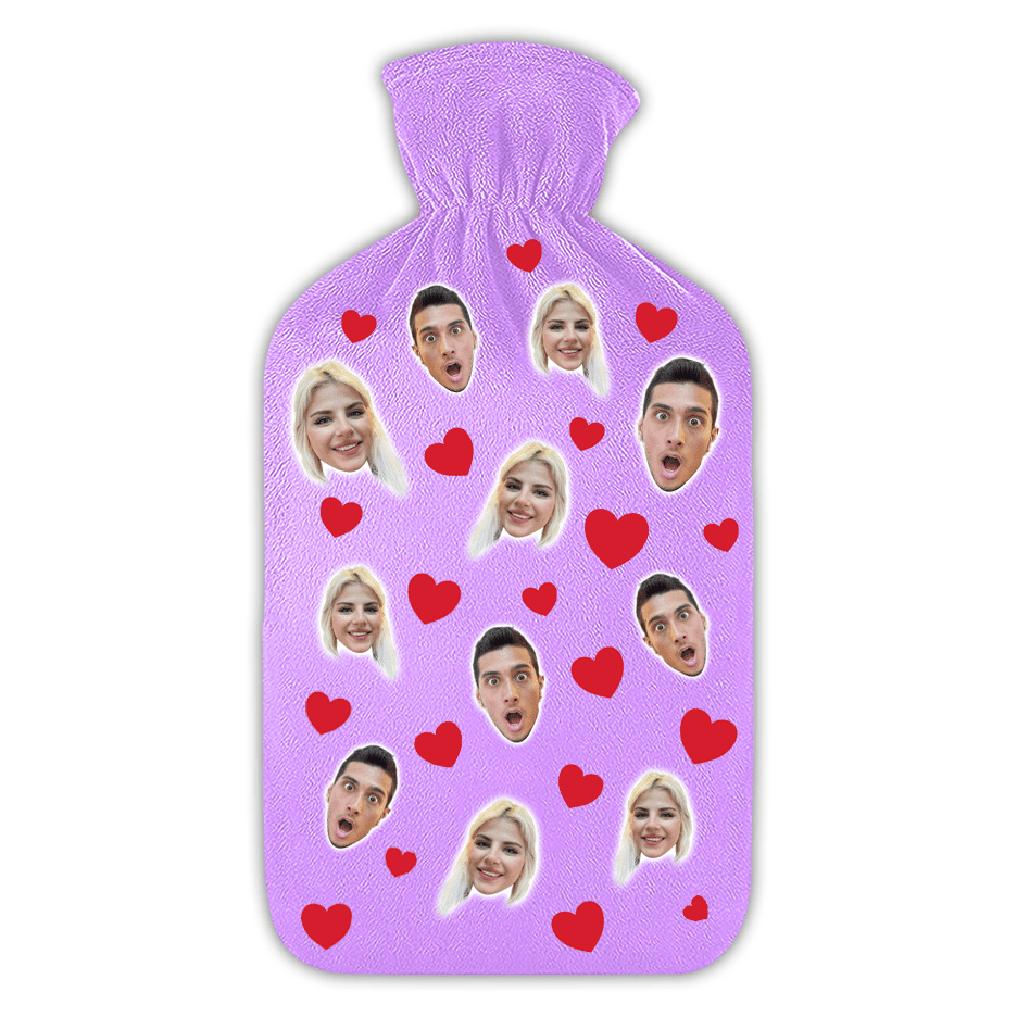 בקבוק מים חמים לבבות - מתנה לספורטאים ופעילים