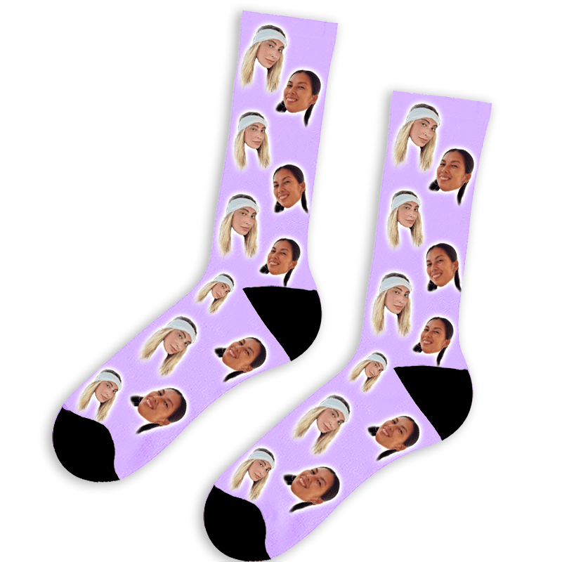 גרביים עם פרצופים - תמונה אמיתית של המוצר