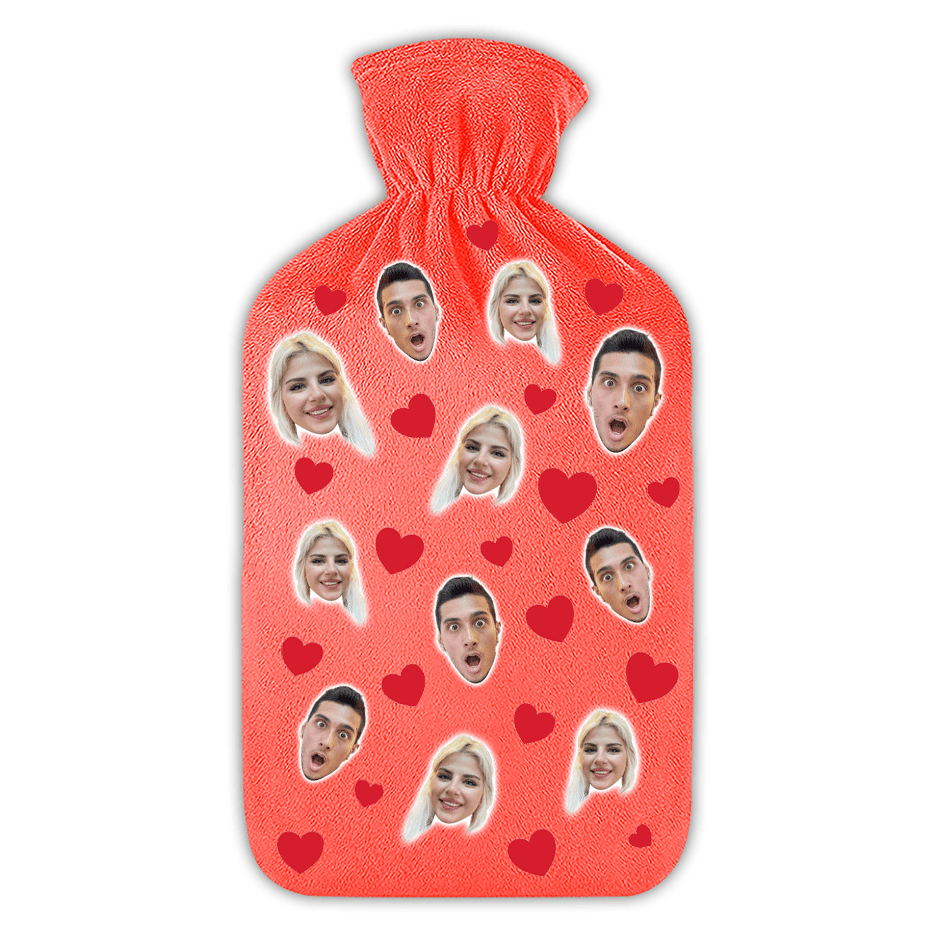 בקבוק מים חמים לבבות - תמונת המוצר