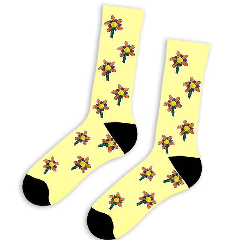 גרביים עם ציור בעיצוב אישי - גרביים מודפסות בעיצוב אישי