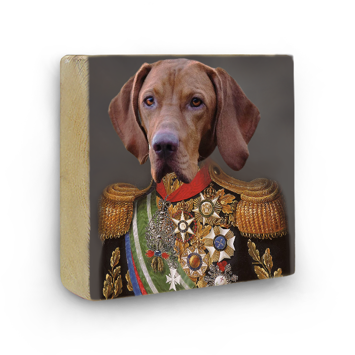 בלוק עץ עם תמונה - אדמירל