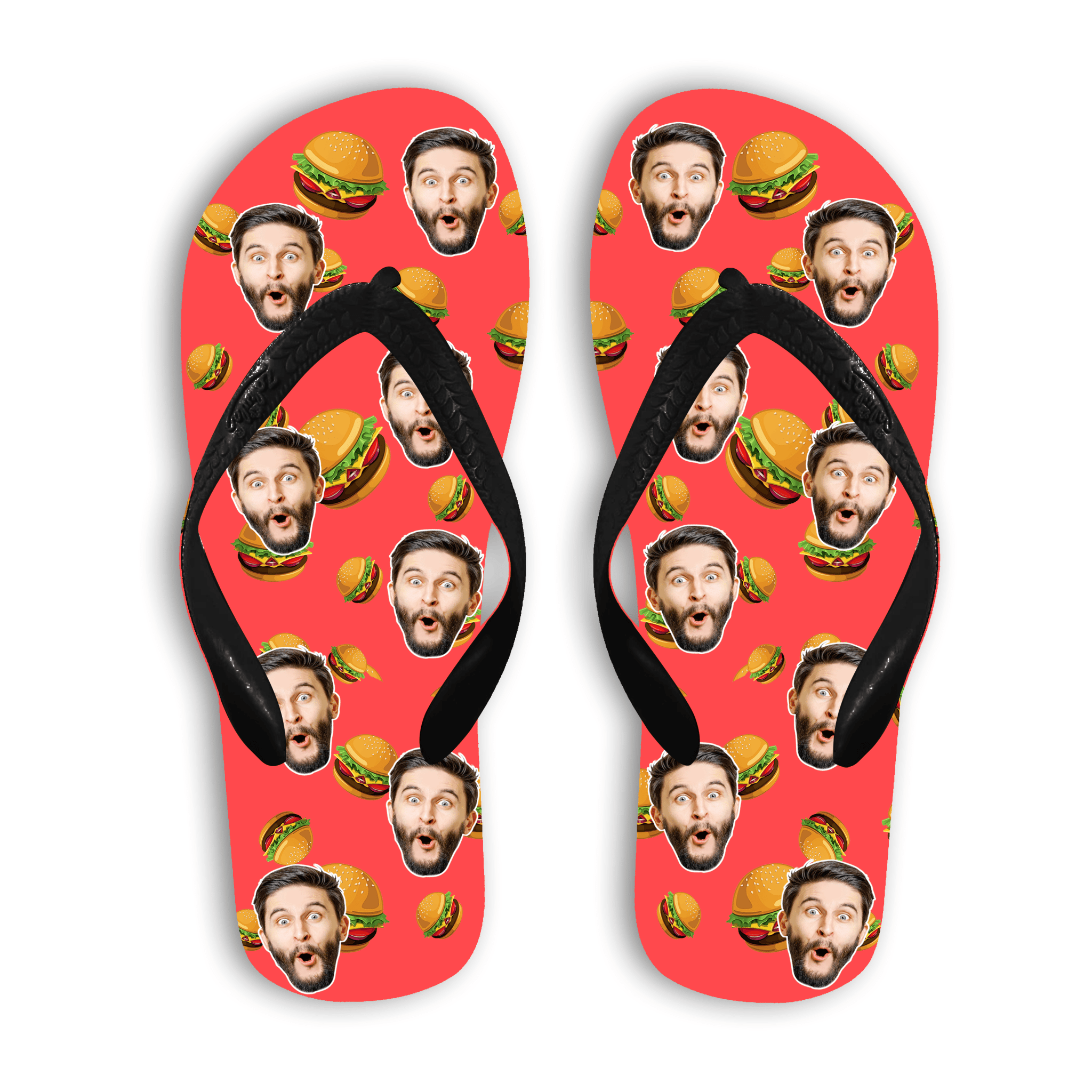 בורגר פליפ פייס - מתנה ייחודית מודפסת