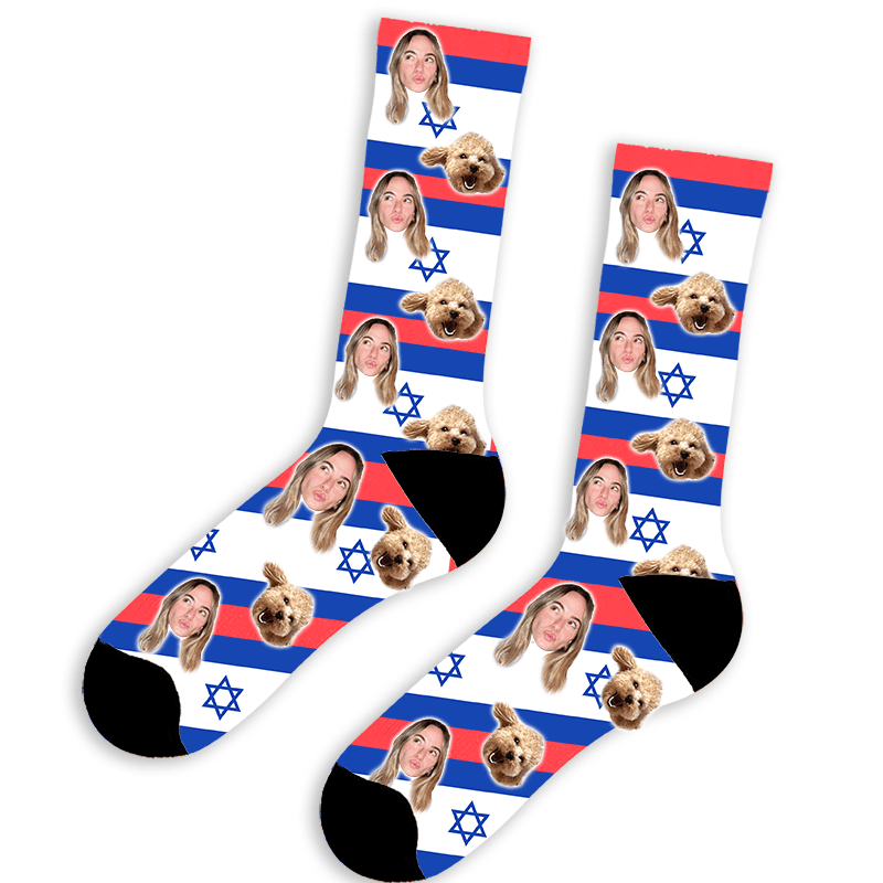 גרביים עם פרצוף - שוגיס פטריוט - תמונה אמיתית של המוצר