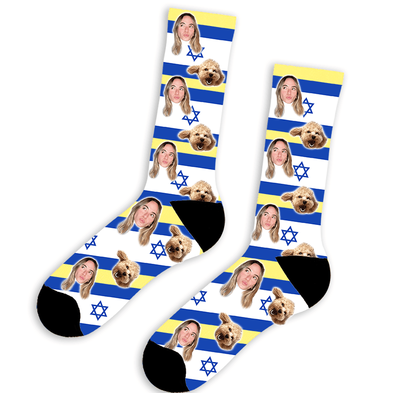 גרביים עם פרצוף - שוגיס פטריוט - דגם פופולרי במלאי