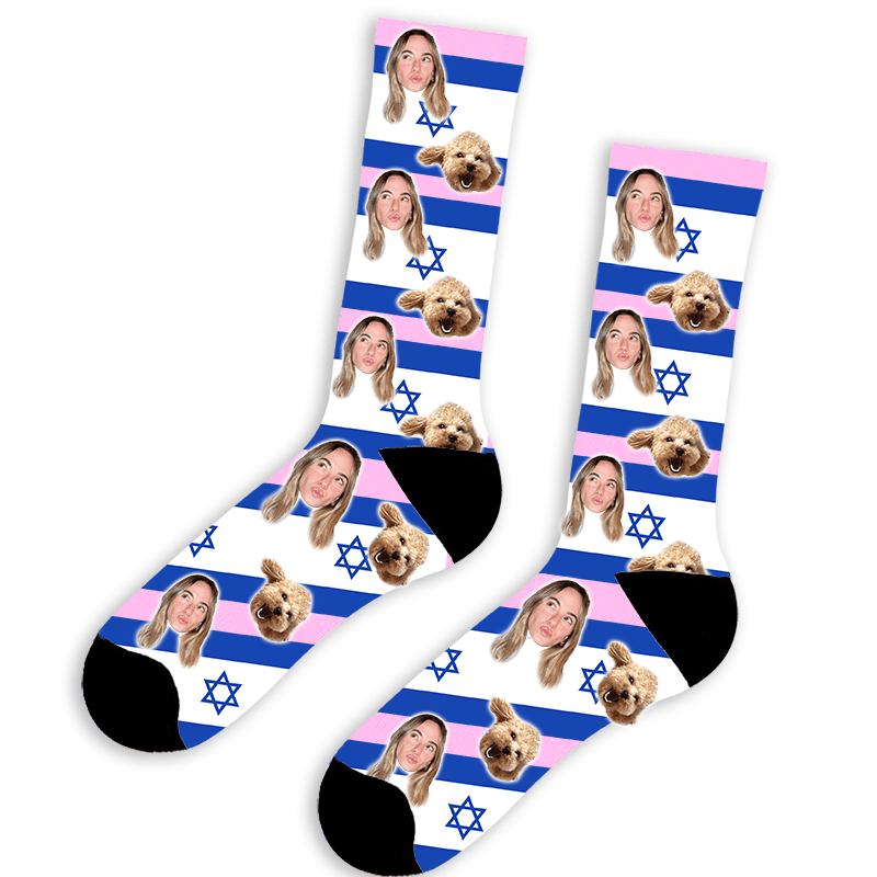 גרביים עם פרצוף - שוגיס פטריוט - דגם פופולרי במלאי