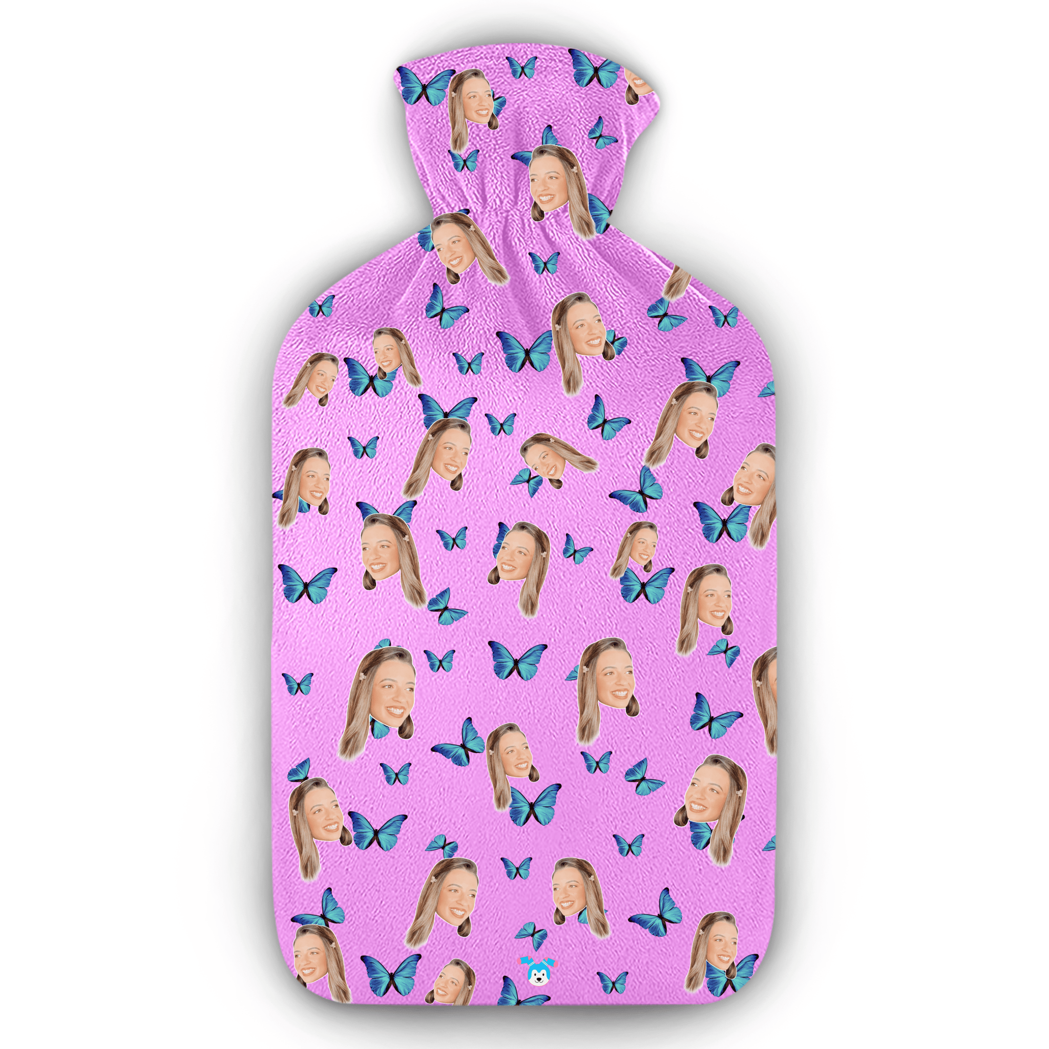 בקבוק מים חמים פרפרים - הדפסה איכותית על הבקבוק