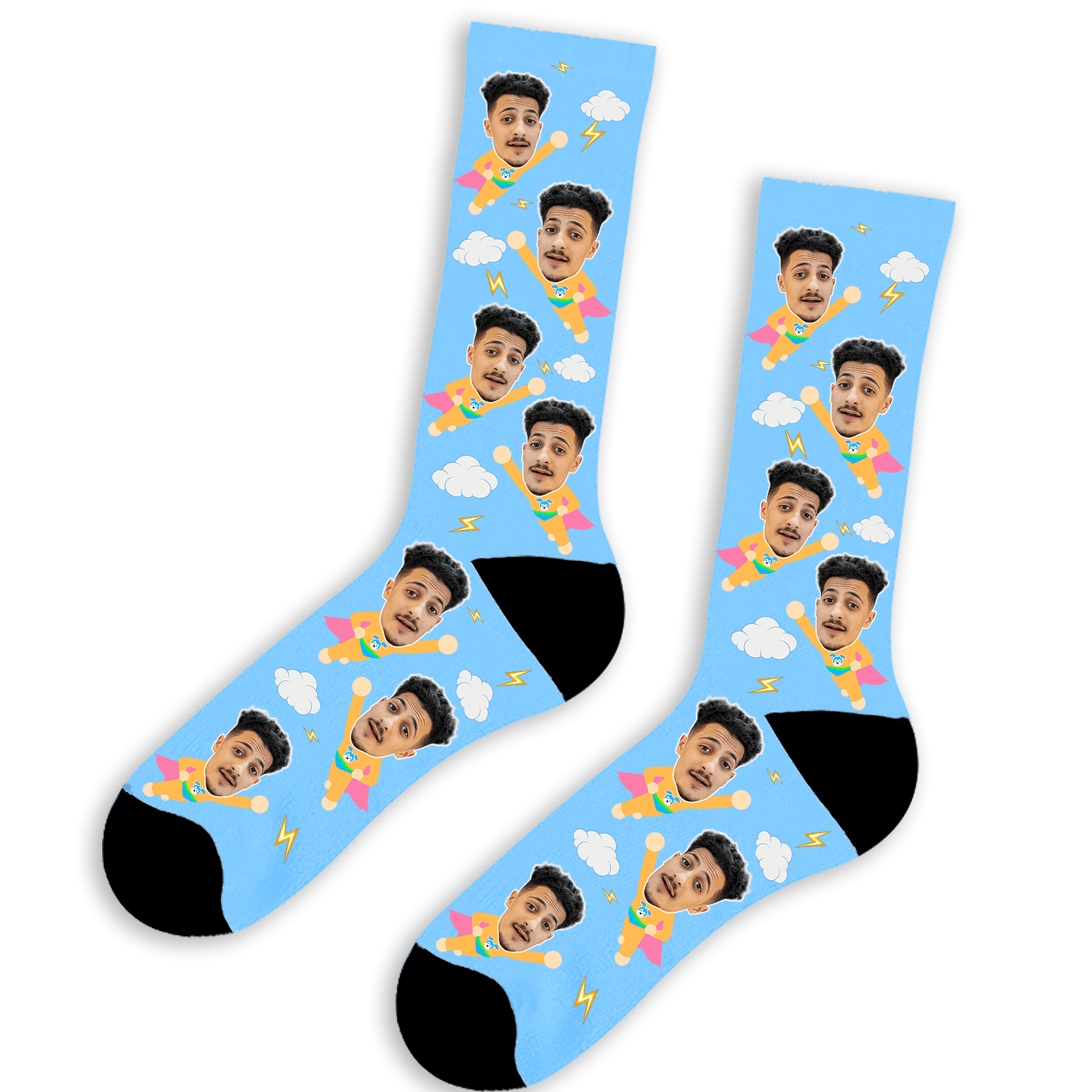 גרביים לגיבור העל | מתנה אישית בהדפסה מהירה