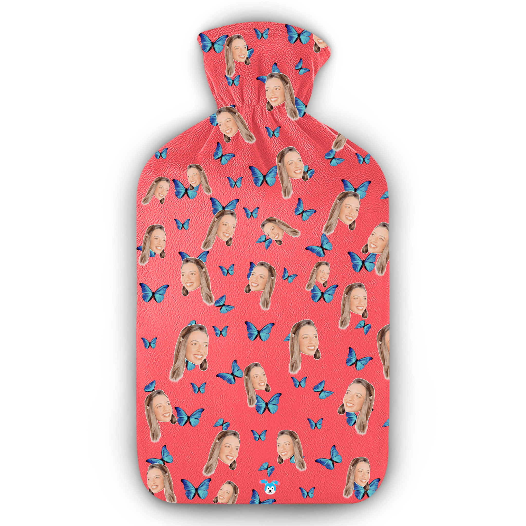 בקבוק מים חמים פרפרים | שוגיס - בקבוק ממותג