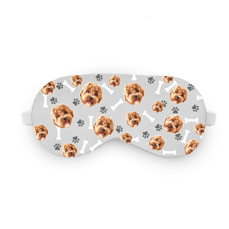 הכלב שלי על כיסוי עיניים – כיסוי עיניים עם תמונה של הכלב בעיצוב אישי - מתנה מקורית במחיר משתלם